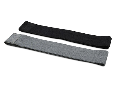 Набор тканевых фитнес-резинок Grip (Серый)