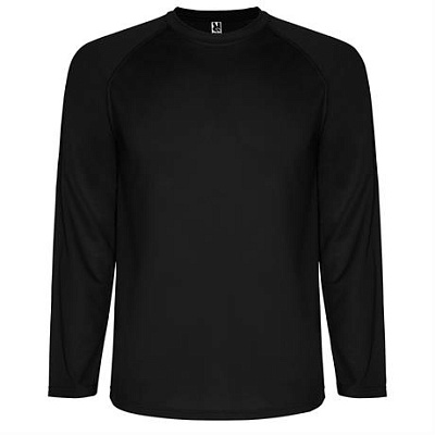 Спортивная футболка MONTECARLO L/S мужская, ЧЕРНЫЙ M (Чёрный)