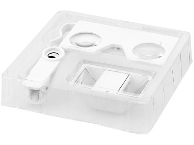 Очки виртуальной реальности с набором 3D линз (Белый)