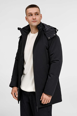 Куртка-парка унисекс Sfera, черная (Чёрный)