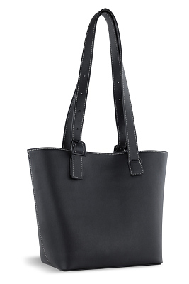 Сумка женская BUGATTI Zita, черная, полиуретан, 34 x 14 x 24,5 см (Черный)