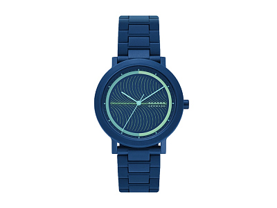 Часы наручные, мужские (Корпус- синий, циферблат- синий, крепление- синий)