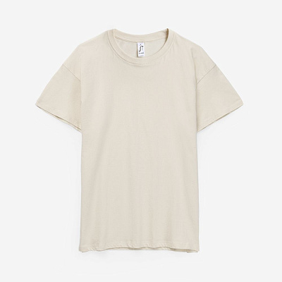 Футболка унисекс Regent 150, винтажный синий (Бежевый)