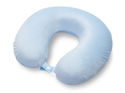 Подушка для путешествий с эффектом памяти Basic (Небесно-голубой)