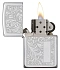 Зажигалка ZIPPO Venetian® с покрытием High Polish Chrome, латунь/сталь, серебристая, 38x13x57 мм - Фото 2