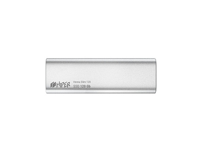 Внешний SSD накопитель Honsu Slim 120 120GB USB3.1 Type-C Slim (Серебристый)