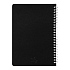 Блокнот на двойной пружине HELIX, 143 х 205 мм, черный с белым, блок в линейку - Фото 3