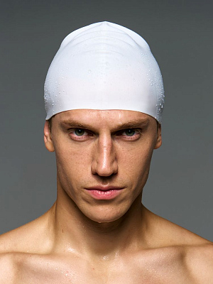 Шапочка для плавания Aquasana, белая (Белый)