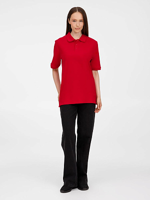 Рубашка поло унисекс Upswing, красная