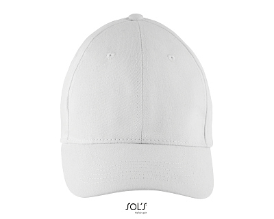 Бейсболка SOLAR, 6 клиньев (Белый)