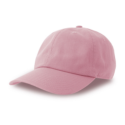 Бейсболка DAD HAT-S, 6 клиньев, металлическая застежка (Розовый)