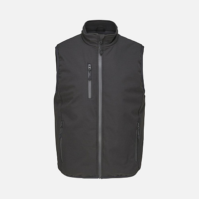 Жилет софтшелл унисекс Falcon BW, красный (Чёрный)