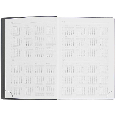 Ежедневник Mobile на заказ, недатированный, черно-синий