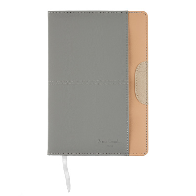Записная книжка Pierre Cardin серая, 14 х 20,5 см (Серый)