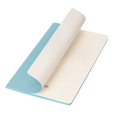Блокнот Корса слим (Corsa slim), голубой (Голубой, бежевый)