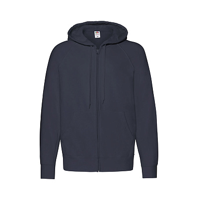 Толстовка без начеса LIGHTWEIGHT HOODED SWEAT JACKET 240 (Тёмно-синий)