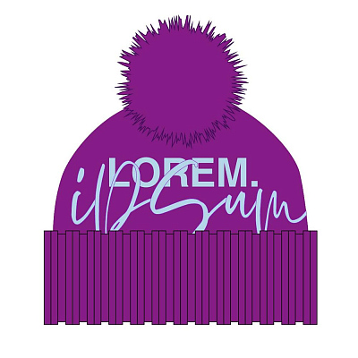 Шапка Joyful на заказ, акрил