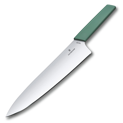 Нож разделочный VICTORINOX Swiss Modern, 25 см, сталь / синтетический материал, шалфейный