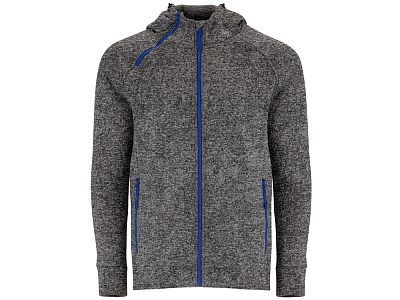 Толстовка на молнии Everest, мужская (Меланжевый черный)