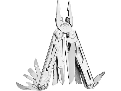 Мультитул Rocktol 29 в 1 со сменными резцами и пилой (Серебристый)