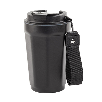 Термостакан "Legend" 390 мл с индикацией температуры, черный (Чёрный)