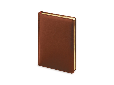 Ежедневник недатированный А5 Sidney Nebraska с золотым срезом (Коричневый)