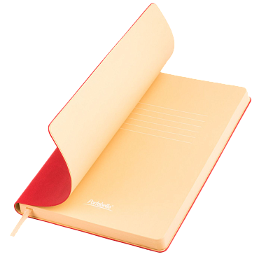 Ежедневник Latte NEW недатированный, красный/бежевый (Красный, бежевый)