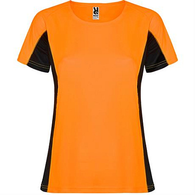 Спортивная футболка SHANGHAI WOMAN женская, ФЛУОРЕСЦЕНТНЫЙ ОРАНЖЕВЫЙ/ЧЕРНЫЙ XL (Флуоресцентный оранжевый/Черный)