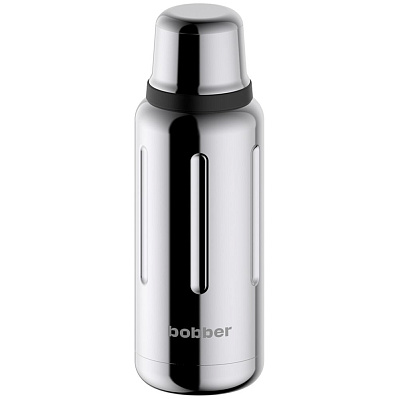 Термос Flask 1000, вакуумный  зеркальный (Стальной)