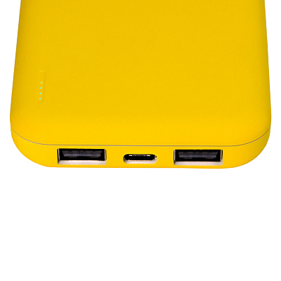 Внешний аккумулятор с подсветкой Люче (Luce) Lemoni 10000 mAh, желтый