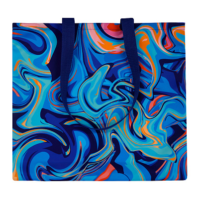 Сумка для покупок Слинг с полноцветной печатью, длина ручек 70 см (Мультиколор.)