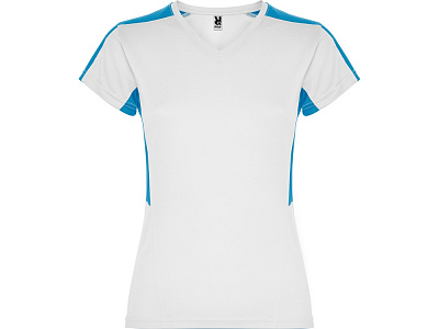 Спортивная футболка Suzuka женская (Белый/бирюзовый)