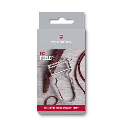 Овощечистка VICTORINOX REX, поворотное лезвие из нержавеющей стали, серебристая