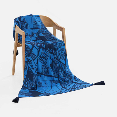 Плед на заказ Tricksy Net Light S полушерсть