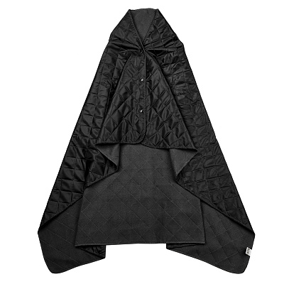 Плед PONCHO, черный (Чёрный)