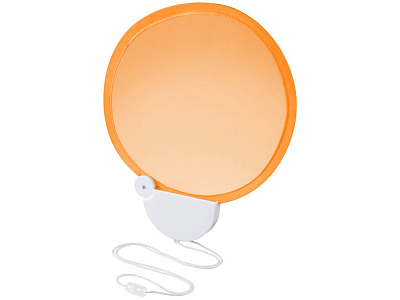 Складной вентилятор (веер) Breeze (Оранжевый/белый)