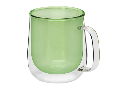 Кружка с двойными стенками Ubud (Зеленый прозрачный)