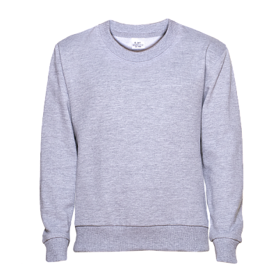 Свитшот детский STAN футер без начёса, 260, 63J (Серый меланж)