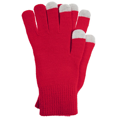 Перчатки сенсорные Urban Flow, ярко-голубые (Красный)