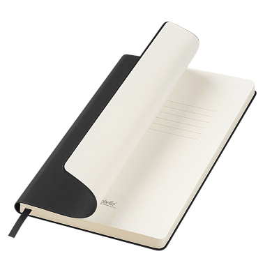 Ежедневник Star недатированный, черный (с упаковкой, со стикерами) (Черный, бежевый)