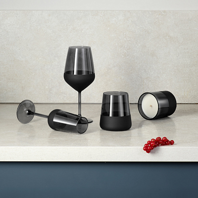 Стакан для воды Блэк Эдишн (Black Edition), черный