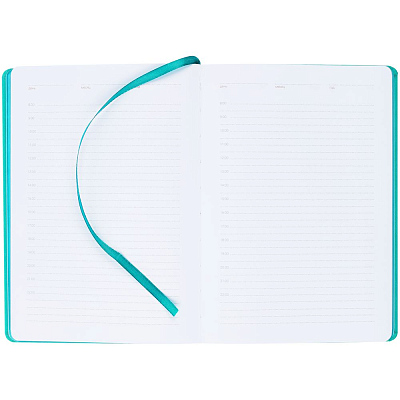 Ежедневник New Factor Metal, бирюзовый