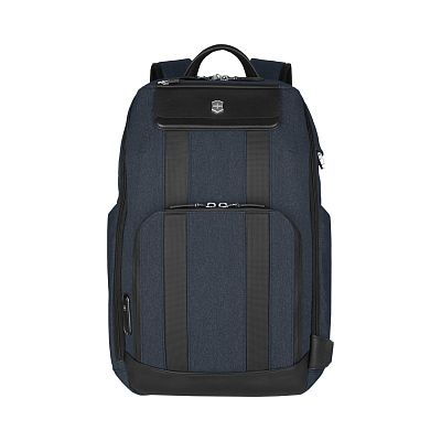Рюкзак VICTORINOX Architecture Urban2 Deluxe Backpack 15” , полиэстер/кожа, 31x23x46 см, 23 л (Синий)