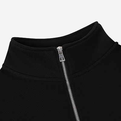 Толстовка на молнии унисекс Флоу (Flow), черная