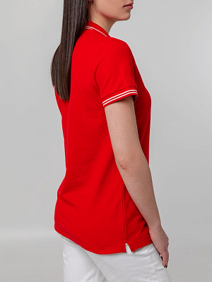 Рубашка поло женская Virma Stripes Lady, красная