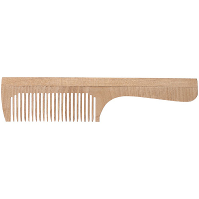 Расческа с ручкой неокрашенная