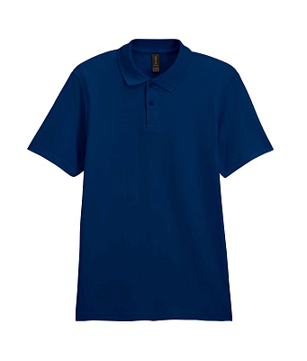 Футболка поло SOFTSTYLE ADULT DOUBLE PIQUE, МОРСКОЙ СИНИЙ S (Морской синий)
