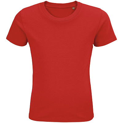 Футболка детская Pioneer Kids, белая (Красный)