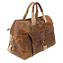 Сумка дорожная KLONDIKE Native, натуральная кожа в коричневом цвете, 52 х 25 х 35 см - Фото 2
