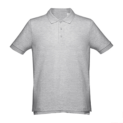 Рубашка-поло мужская ADAM 195 (Серый меланж)